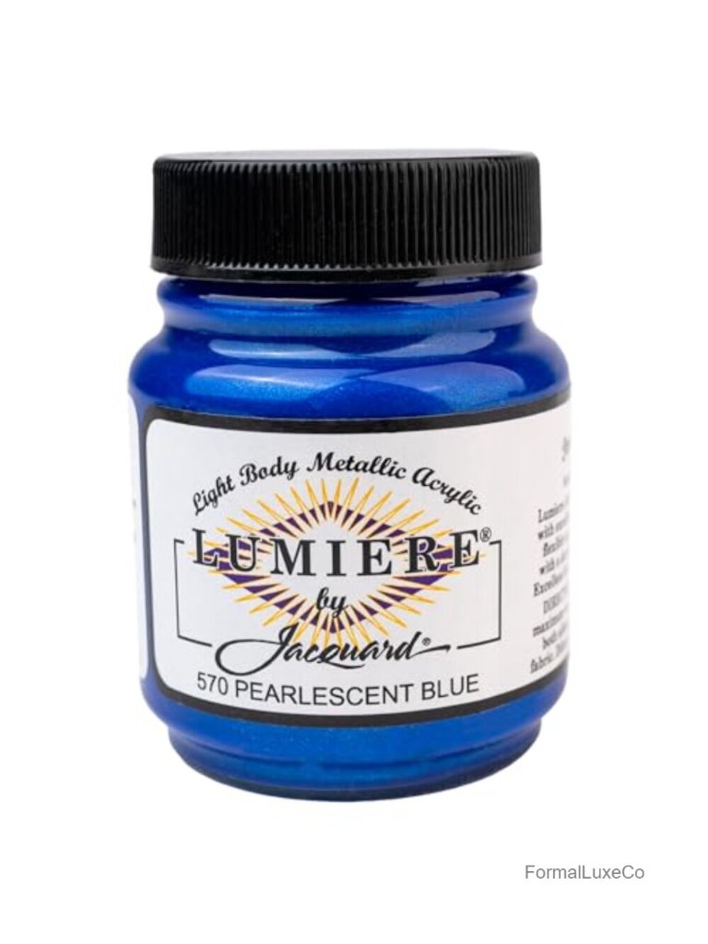 Jacquard Lumiere Metallic Acrylic Fabric Paint 2.25oz Lightfast Opaque